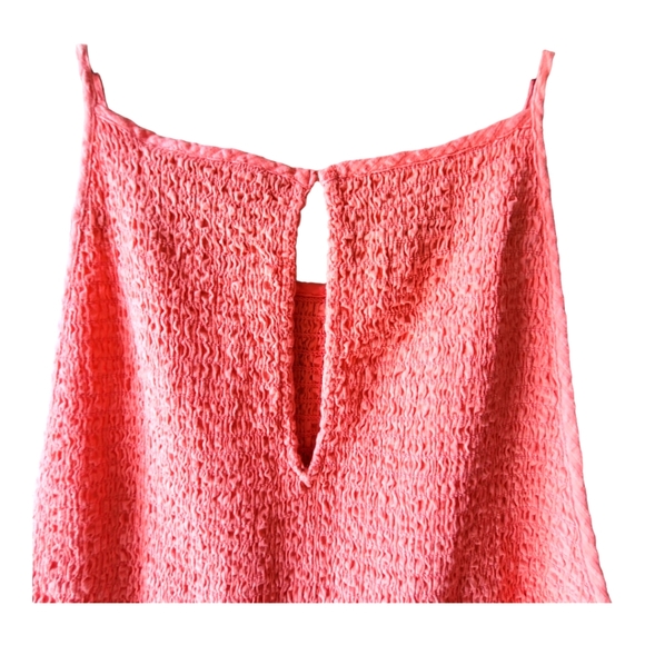 NEW Zara Coral Pink High Neck Halter Dress - Picture 3 of 10